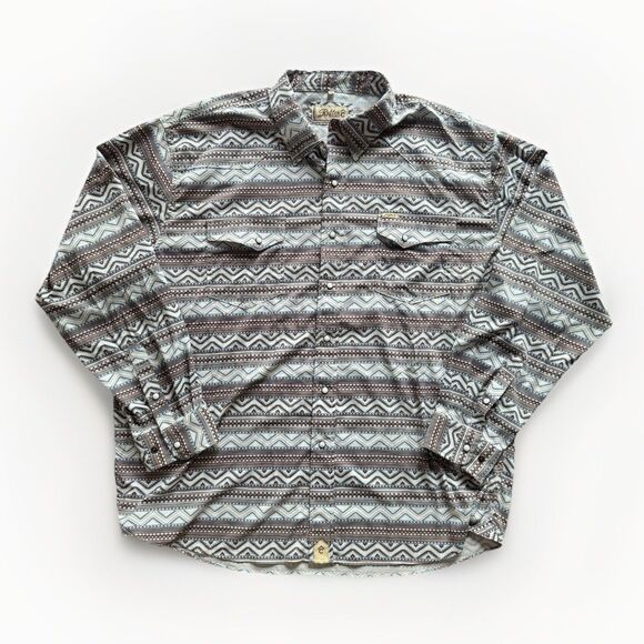 Rafter C Pearl Snap Shirt Mens ProFlex 45 Performance Western Rodeo Size XXL - Picture 1 of 12